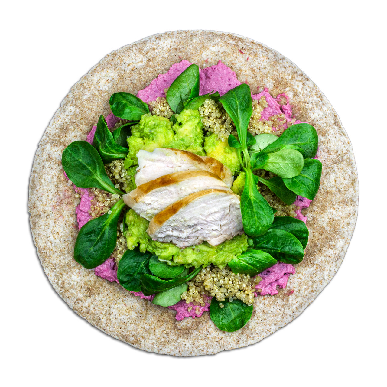 tostibanaan-rodebieten-hummus-quinoa-kip-avocado